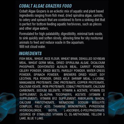 Show full view: Cobalt Aquatics Algae Grazers Fish Food, 3.5-oz jar slide 3 of 7