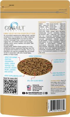 Show full view: Cobalt Aquatics Bottom Feeder Pellet Fish Food, 7.5-oz pouch slide 2 of 4