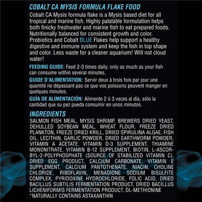 Show full view: Cobalt Aquatics CA Mysis Flakes Fish Food, 16-oz tub slide 2 of 8