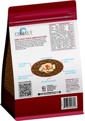 Show full view: Cobalt Aquatics Cichlid Jumbo Pellet Fish Food, 8.9-oz pouch slide 2 of 4
