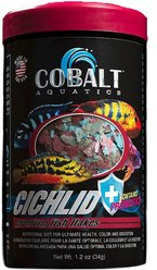 Cobalt Aquatics Cichlid Premium Flakes Fish Food, 1.2-oz jar