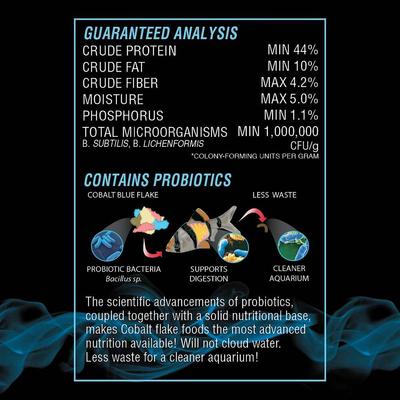 Show full view: Cobalt Aquatics Cichlid Premium Flakes Fish Food, 1.2-oz jar slide 4 of 9