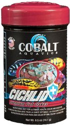 Cobalt Aquatics Cichlid Premium Flakes Fish Food, .5-oz jar
