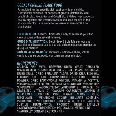 Show full view: Cobalt Aquatics Cichlid Premium Flakes Fish Food, .5-oz jar slide 3 of 9
