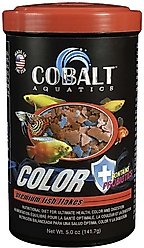 Cobalt Aquatics Color Flakes Fish Food, 5-oz jar