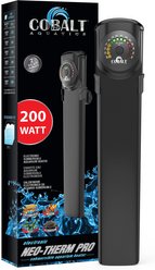 Cobalt Aquatics Electronic Neo-Therm Pro Submersible Aquarium Heater, 200-Watt