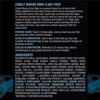 Show full view: Cobalt Aquatics Marine Omni Flakes Fish Food, 5-oz bottle slide 3 of 9