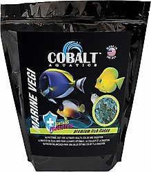 Cobalt Aquatics Marine Vegi Flakes Fish Food, 16-oz tub