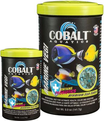 Show full view: Cobalt Aquatics Marine Vegi Flakes Fish Food, 16-oz tub slide 7 of 8