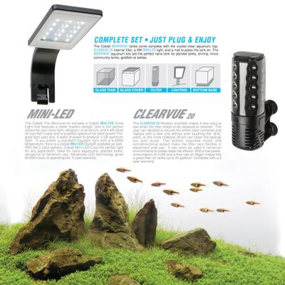 Show full view: Cobalt Aquatics Microvue Aquarium Kit, 2.6-gal slide 3 of 7