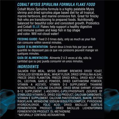 Show full view: Cobalt Aquatics Mysis Spirulina Flakes Fish Food, 1.2-oz bottle slide 3 of 9