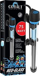 Cobalt Aquatics Neo-Glass Submersible Aquarium Heater, 75-watt