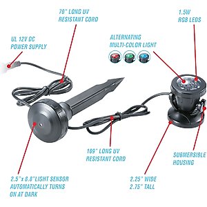 Cobalt Aquatics Pond & Landscape LED Spotlight Fish Accessorie