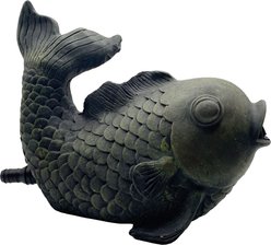 Cobalt Aquatics Pond Spitter Fish Ornament, Patina, Small slide 2 of 5