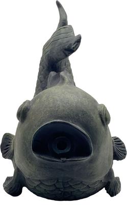Show full view: Cobalt Aquatics Pond Spitter Fish Ornament, Patina, Small slide 3 of 6