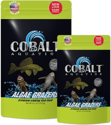 Show full view: Cobalt Aquatics Select Algae Grazers Fish Food, 6.1-oz pouch slide 5 of 6