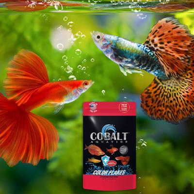 Show full view: Cobalt Aquatics Select Color Flakes Fish Food, 2-oz pouch slide 4 of 7