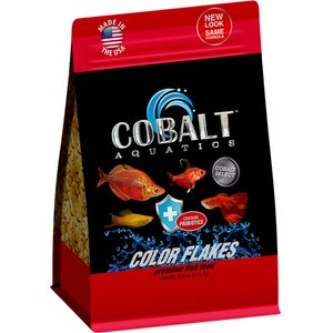 Cobalt Aquatics Select Color Flakes Fish Food, 5-oz pouch