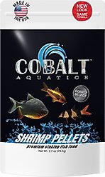 Cobalt Aquatics Select Shrimp Pellets Fish Food, 2.7-oz pouch