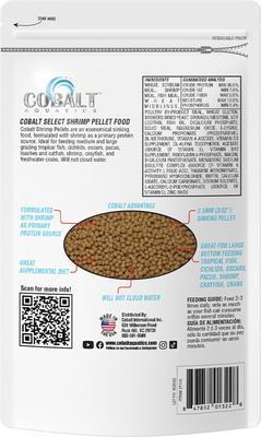 Show full view: Cobalt Aquatics Select Shrimp Pellets Fish Food, 2.7-oz pouch slide 2 of 5