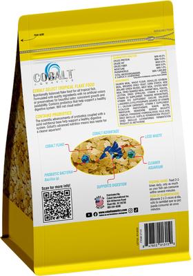 Show full view: Cobalt Aquatics Select Tropical Flakes Fish Food, 5-oz pouch slide 2 of 7