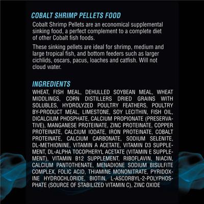 Show full view: Cobalt Aquatics Shrimp Pellets Fish Food, 20-oz bottle slide 3 of 8