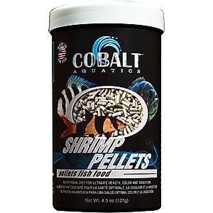Cobalt Aquatics Shrimp Pellets Fish Food, 4.5-oz jar