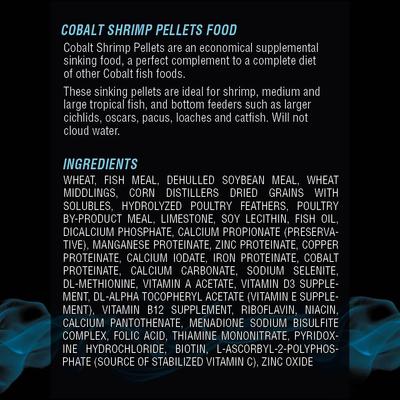 Show full view: Cobalt Aquatics Shrimp Pellets Fish Food, 4.5-oz jar slide 3 of 6