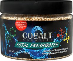 Cobalt Aquatics Total Freshwater Aquarium Organic Removing & Ion Exchange Resins, 7.5-oz bottle