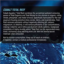 Cobalt Aquatics Total Reef Superior Rechargeable Pollutant Removing Marine Aquarium Resins, 8-oz bottle slide 2 of 5