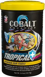 Cobalt Aquatics Tropical Flakes Fish Food, 5-oz jar