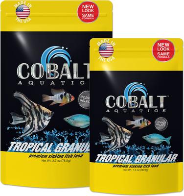 Show full view: Cobalt Aquatics Tropical Granular Fish Food, 2.7-oz pouch slide 5 of 5