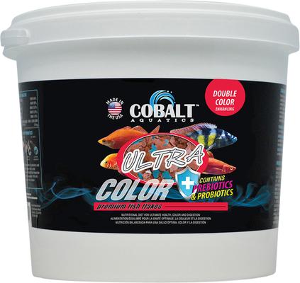Show full view: Cobalt Aquatics Ultra Color Flakes Fish Food, 2-lb jar slide 1 of 2