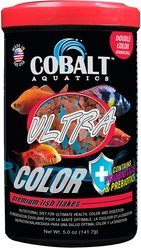 Cobalt Aquatics Ultra Color Flakes Fish Food, 5-oz jar