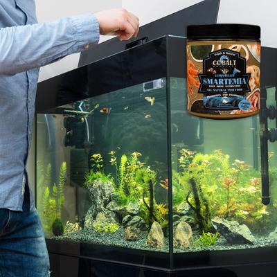 Show full view: Cobalt Aquatics Ultra Smartemia Floating & Sinking Granule Fish Food, 11.5-oz bottle slide 2 of 3