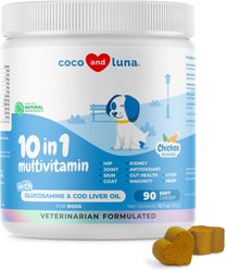 Coco and Luna 10-in-1 Soft Chew Multivitamin for Dogs, 90 count