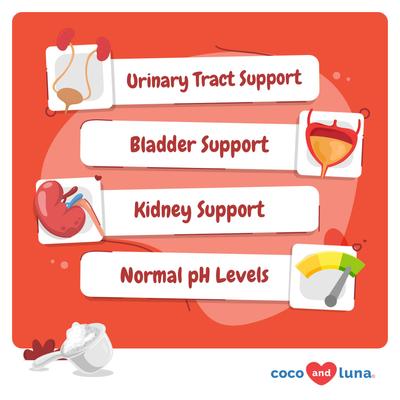 Show full view: Coco and Luna Cranberry Incontinence & Urinary Tract Support Powder Supplement for Cats, 120-gr jar slide 3 of 9