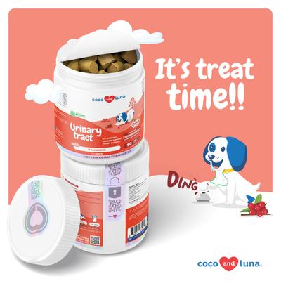 Show full view: Coco and Luna Cranberry Soft Chew Urinary Tract & Bladder Support Supplement for Dogs, 90 count slide 6 of 9