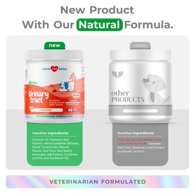 Show full view: Coco and Luna Cranberry Soft Chew Urinary Tract & Bladder Support Supplement for Dogs, 90 count slide 7 of 9