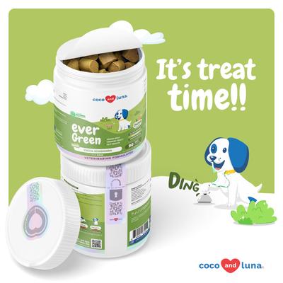 Show full view: Coco and Luna Ever Green Grass Burn Spot Soft Chew Urinary Support Supplement for Dogs, 90 count slide 6 of 9