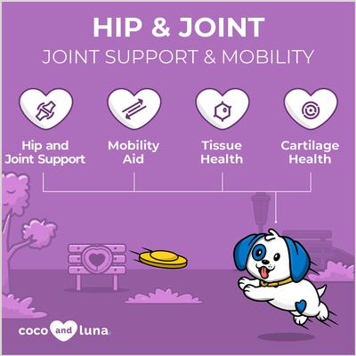 Show full view: Coco and Luna Hip & Joint Bacon & Liver Flavor Dog Supplement, 120 count slide 4 of 10