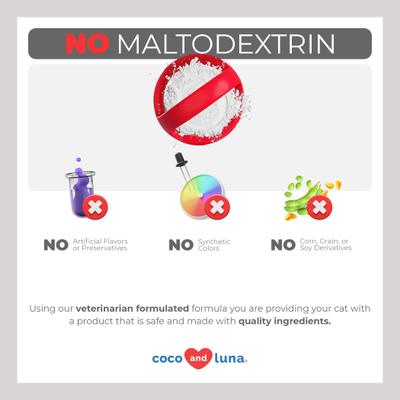 Show full view: Coco and Luna L-Lysine Immune Support Salmon Flavor Powder Cat Supplement, 4-oz jar slide 5 of 10