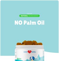 Coco and Luna Probiotics Soft Chew Diarrhea & Gas Support Supplement for Dogs, 90 count slide 2 of 6