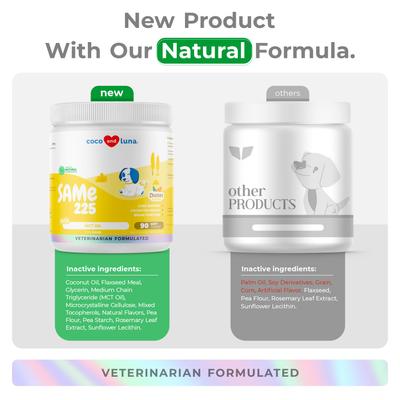 Show full view: Coco and Luna SAMe S-Adenosyl-L-Methionine Soft Chew Liver Supplement for Dogs, 90 count slide 7 of 9