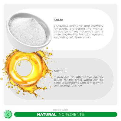 Show full view: Coco and Luna SAMe S-Adenosyl-L-Methionine Soft Chew Liver Supplement for Dogs, 90 count slide 4 of 9