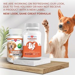 Coco and Luna Turmeric Curcumin Anti-Inflammatory Bacon & Liver Flavor Dog Supplement, 120 count slide 2 of 7