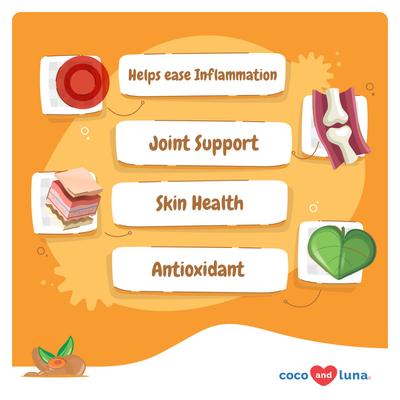 Show full view: Coco and Luna Turmeric Curcumin with Collagen, BioPerine & Fish Oil Soft Chew Joint Supplement for Dogs, 90 count slide 3 of 9