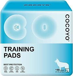 COCOYO Best Value Super Absorbent & Leak Proof Unscented Dog Training Pads, 22 x 30-in, 150 count