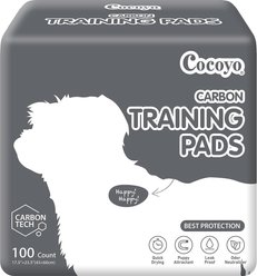 COCOYO Carbon Odor Eliminator with Charcoal Unscented Dog Training Pads, 17.5 x 23.5-in, 100 count