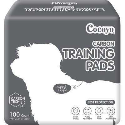 COCOYO COCOYO Carbon Odor Eliminator with Charcoal Unscented Dog Training Pads, 17.5 x 23.5-in, 100 count